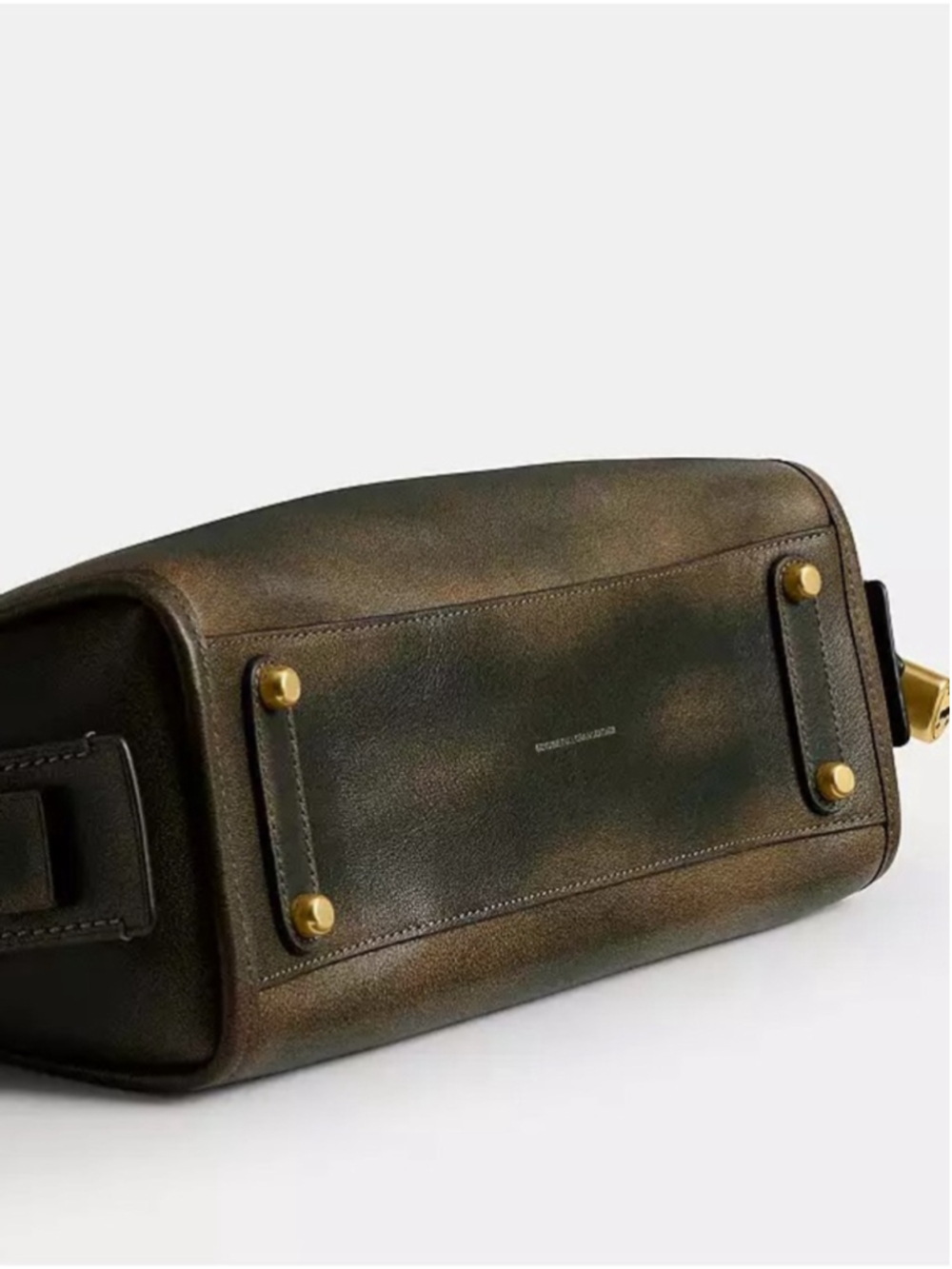 NEW Coach Rogue 31 CEN42 Green Loved Leather Full Grain Shoulder Crossbody Bag N - Picture 5 of 16